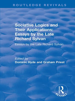 cover image of Sociative Logics and Their Applications